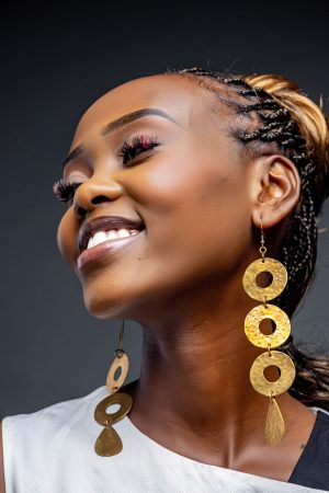 Mombassa Halo- Brass Earrings